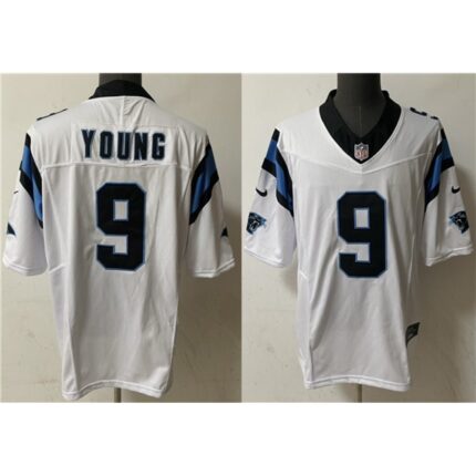 Men's Carolina Panthers #9 Bryce Young White 2023 F.U.S.E. Vapor Untouchable Stitched Football Jersey