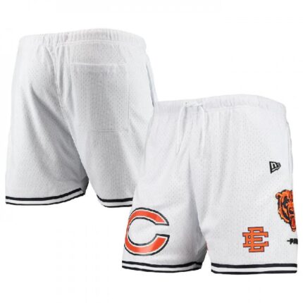 Men's Chicago Bears Pro White/Black Mesh Shorts