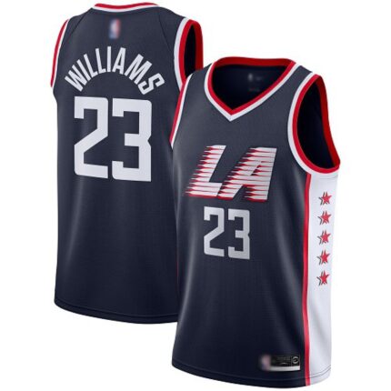 Men's Los Angeles Clippers #23  Louis Williams Black Stitched NBA Jersey