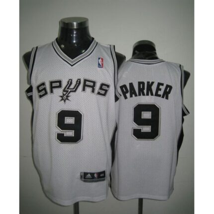 Revolution 30 Spurs #9 Tony Parker White Stitched NBA Jersey