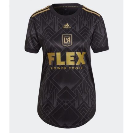 Women's Los Angeles Football Club 2022/23 Black Gold Home Soccer Jersey