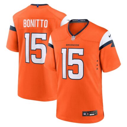 Nik Bonitto Denver Broncos Nike Team Game Jersey - Orange